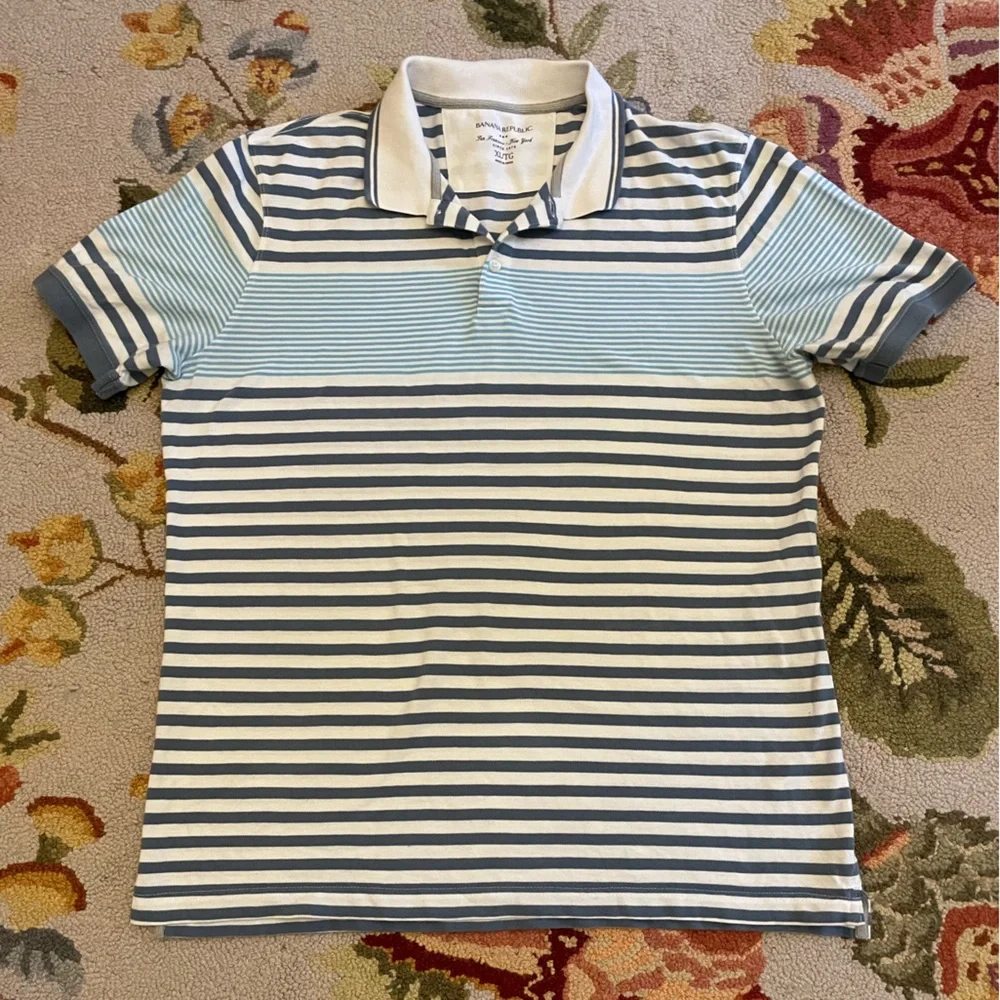 Banana Republic Men’s XL striped polo shirt